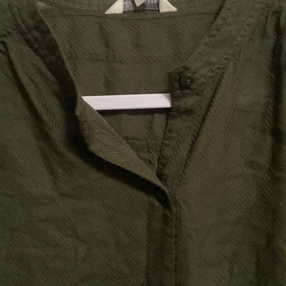 NWOT! LUCKY BRAND Textured Jacquard Modal Long Sleeve Crewneck Button Up Small - Picture 5 of 9